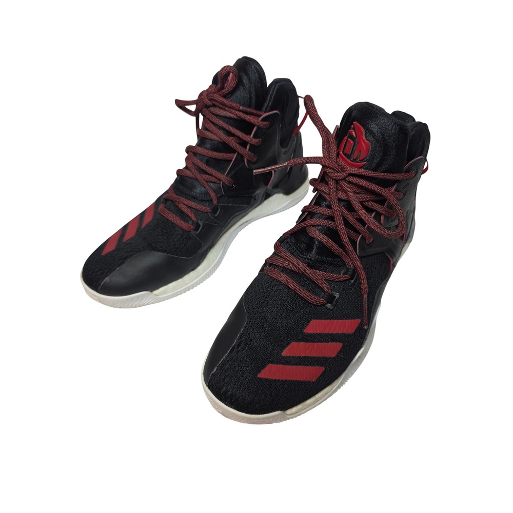 Adidas D Rose 7 Basketball Shoes Mens 8 Chicago Black Red B54133 Boost High Top